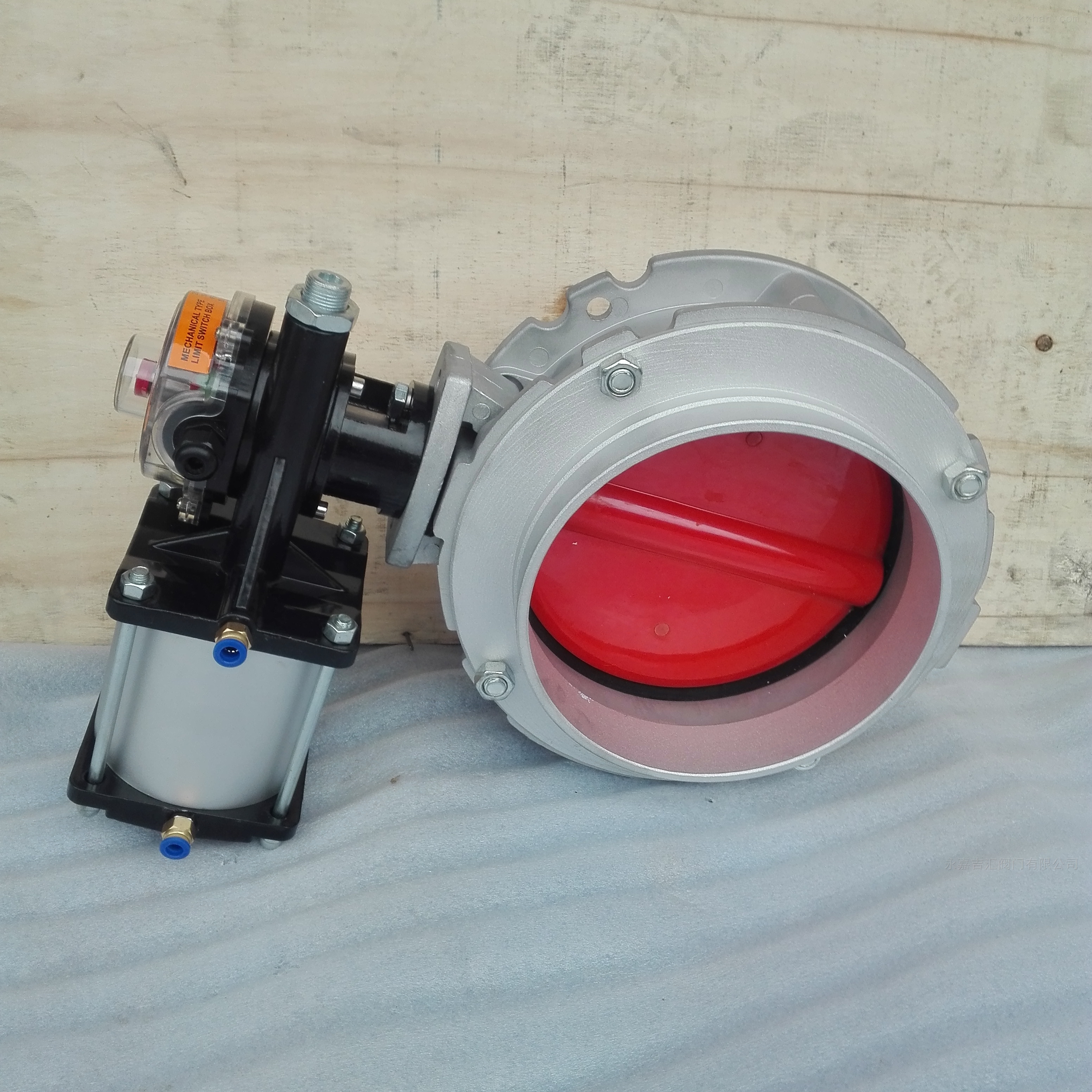 气动单法兰粉尘蝶阀